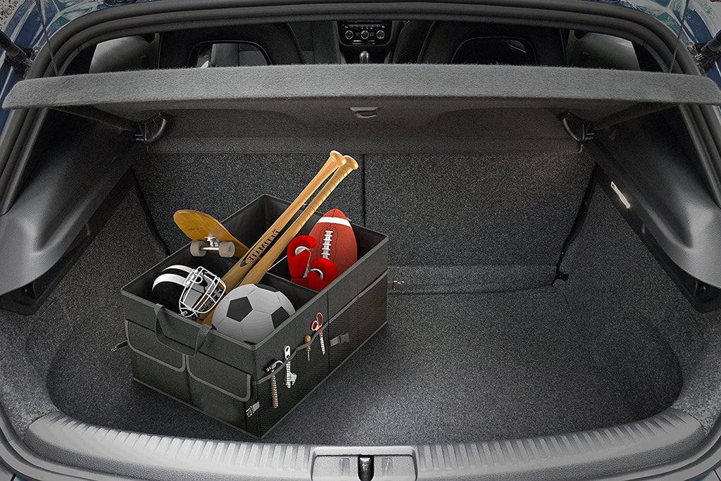 Nokiwiqis Trunk Cargo Organizer Folding Caddy Storage Collapse Bag Bin for Car Truck SUV