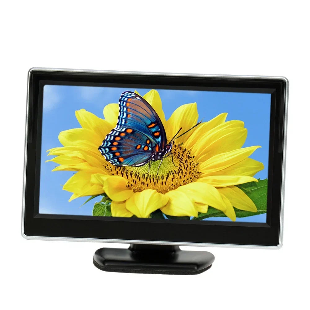 Car Rear View Backup System - 5 cm TFT LCD Display Monitor with Parking Camera for Safe Reverse and Parking Assistance