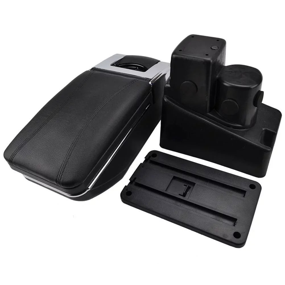 For Honda Jazz/ Fit 2002-2008 Armrest Central Console Storage Box Compartment Black