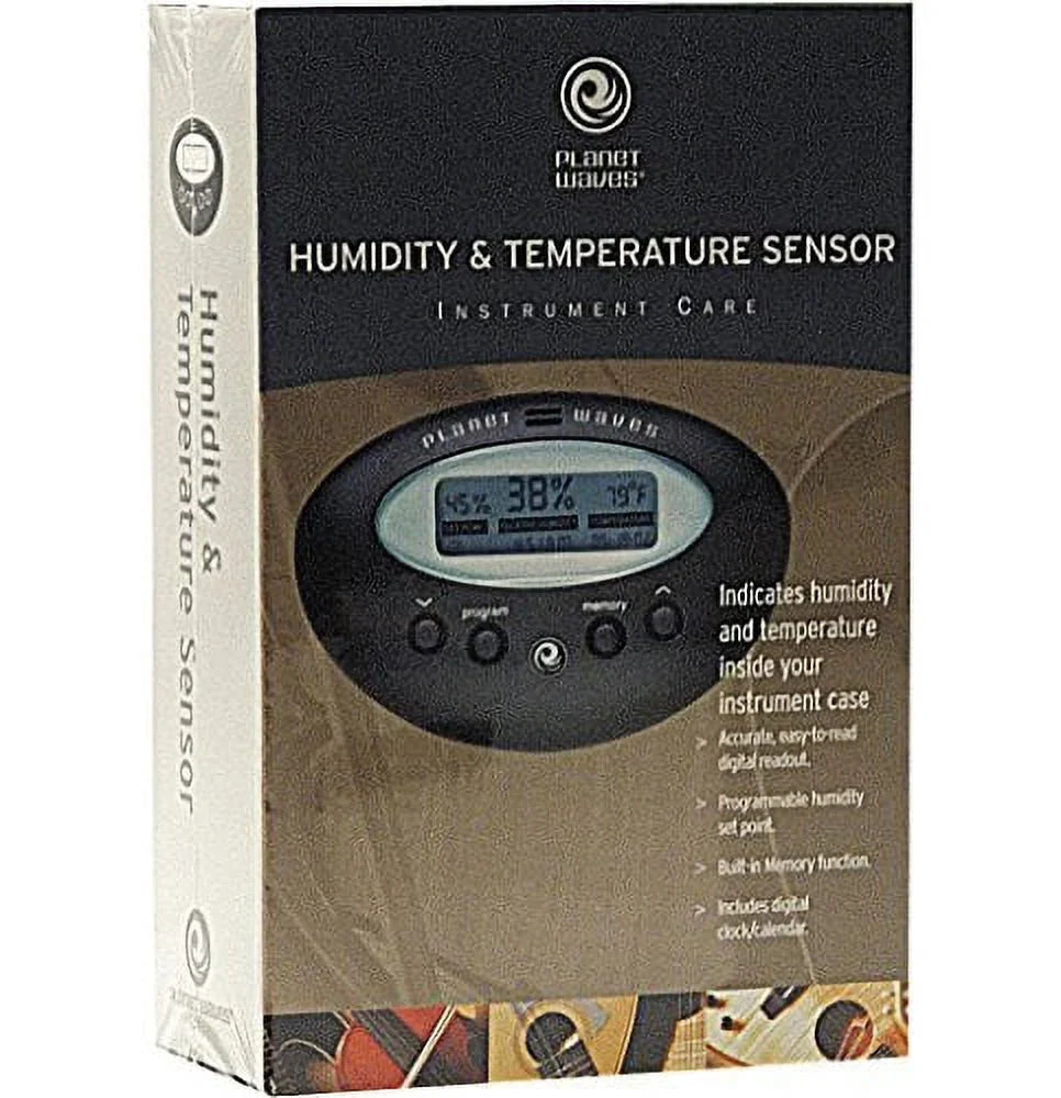 Planet Waves Humidity & Temperature Sensor; Easy to Read Digital Display; PW-HTS