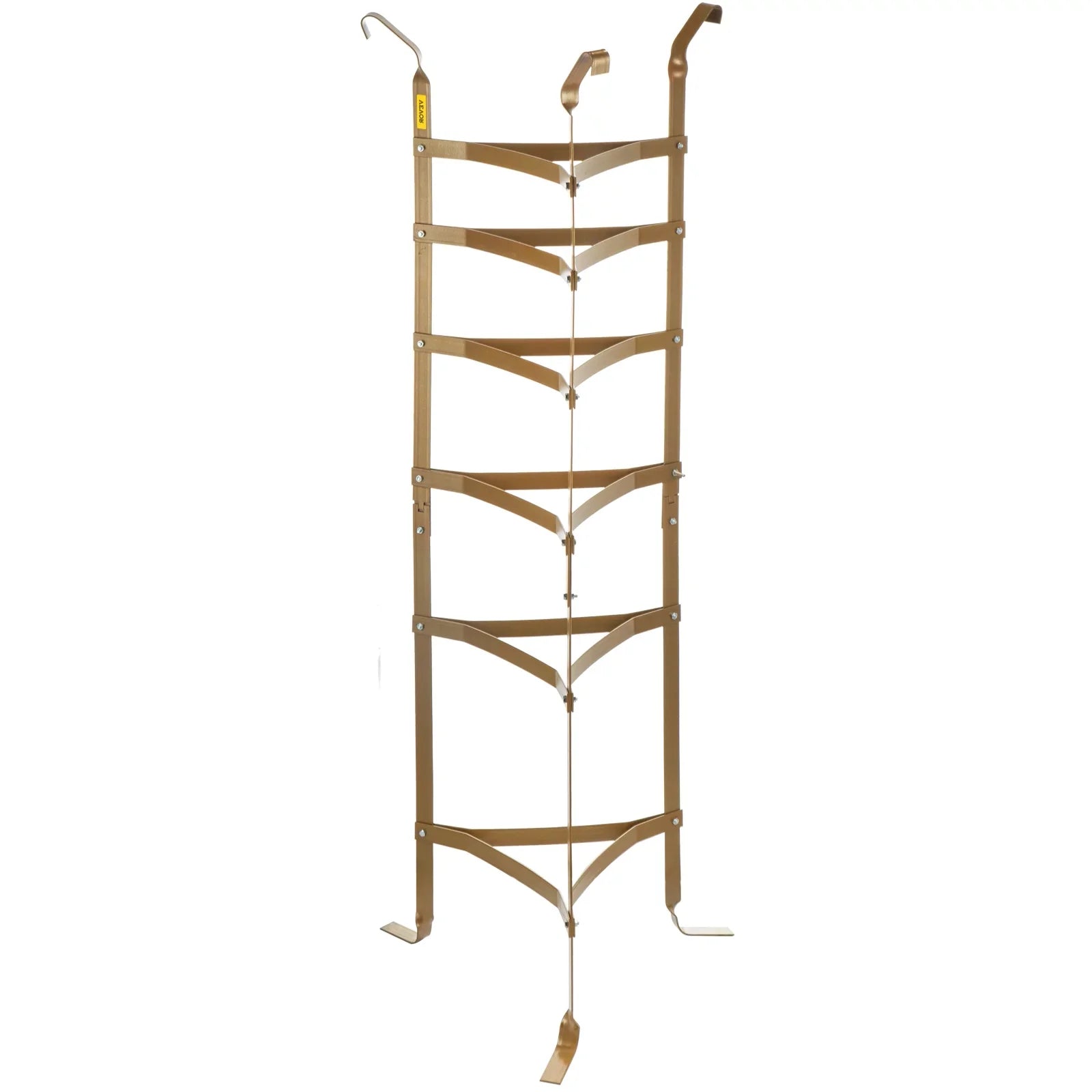 6-Tier Cookware Stand; Carbon Steel Multi-Layer Pot Rack; 61-inch Cookware Shelf; Copper Cookware Storage Tower; Unassembled Kitchen Corner Shelf Rack for Pans; Pots; Baskets Kettles Storage