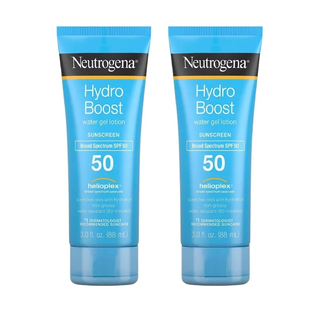 HydroBoost Moisturizing Gel SunscreenLotion Oil Free(2 Pack 3 OZ Per Pack)