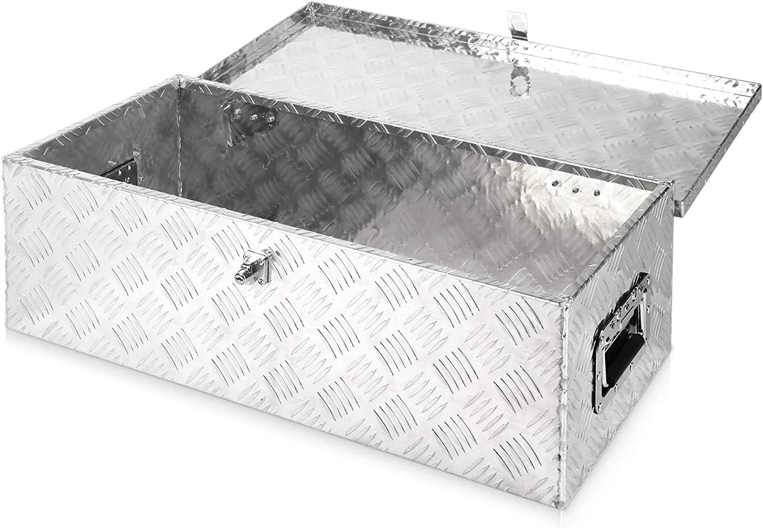 Heavy Duty 30'' Aluminum Tool Box Truck Tool Boxes for Bed of Truck Pickup Storage w/Lock Silver