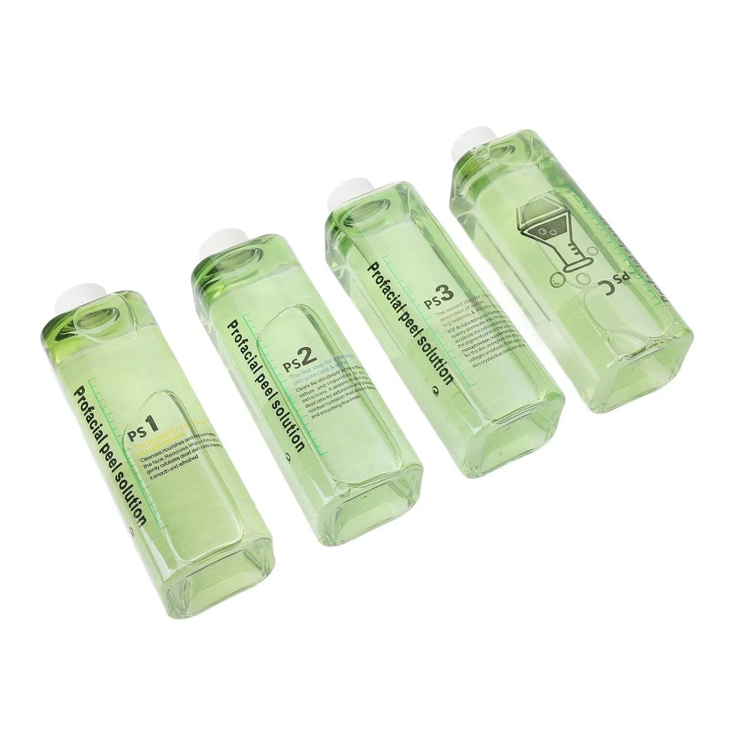 4pcs Hydra Peeling Facial Serum for Dermabrasion Device Deep Cleansing Hydro Dermabrasion Solution Daily Skin Care Brightening and Hydrating Facial Serum