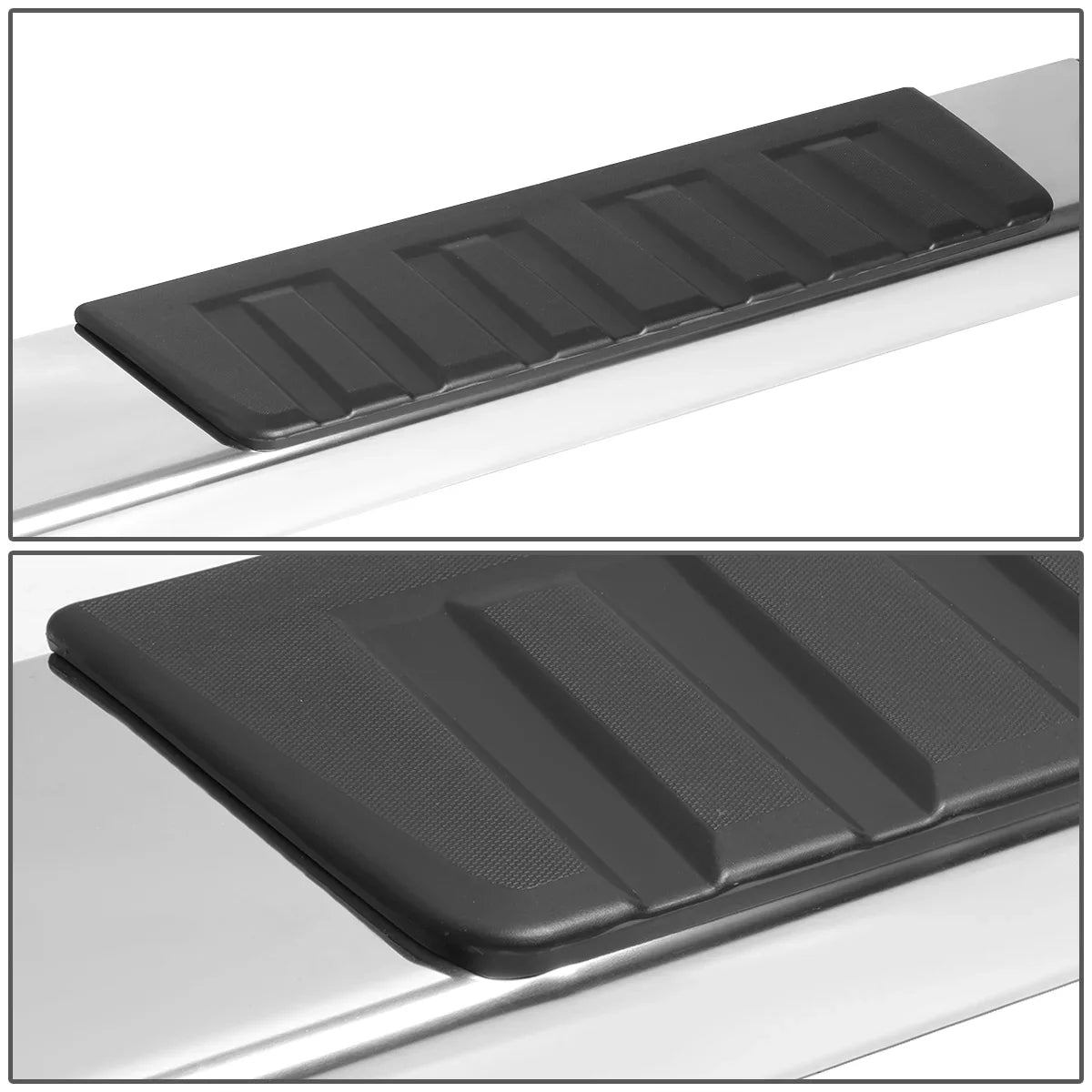 DNA Motoring STEPB-ZTL-8017 for 2007 to 2019 Chevy Silverado/GMC Sierra 1500 2500HD 3500HD Crew Cab Stainless Steel 6" Side Step Nerf Bar Running Board