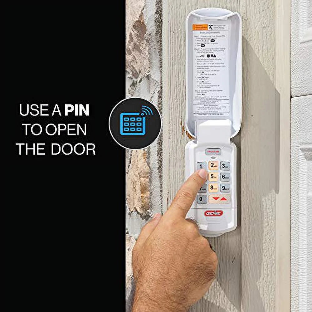 Genie Authentic Intellicode GK-R garage door opener wireless keyless keypad - works with all Genie Intellicode garage door openers; Off-White