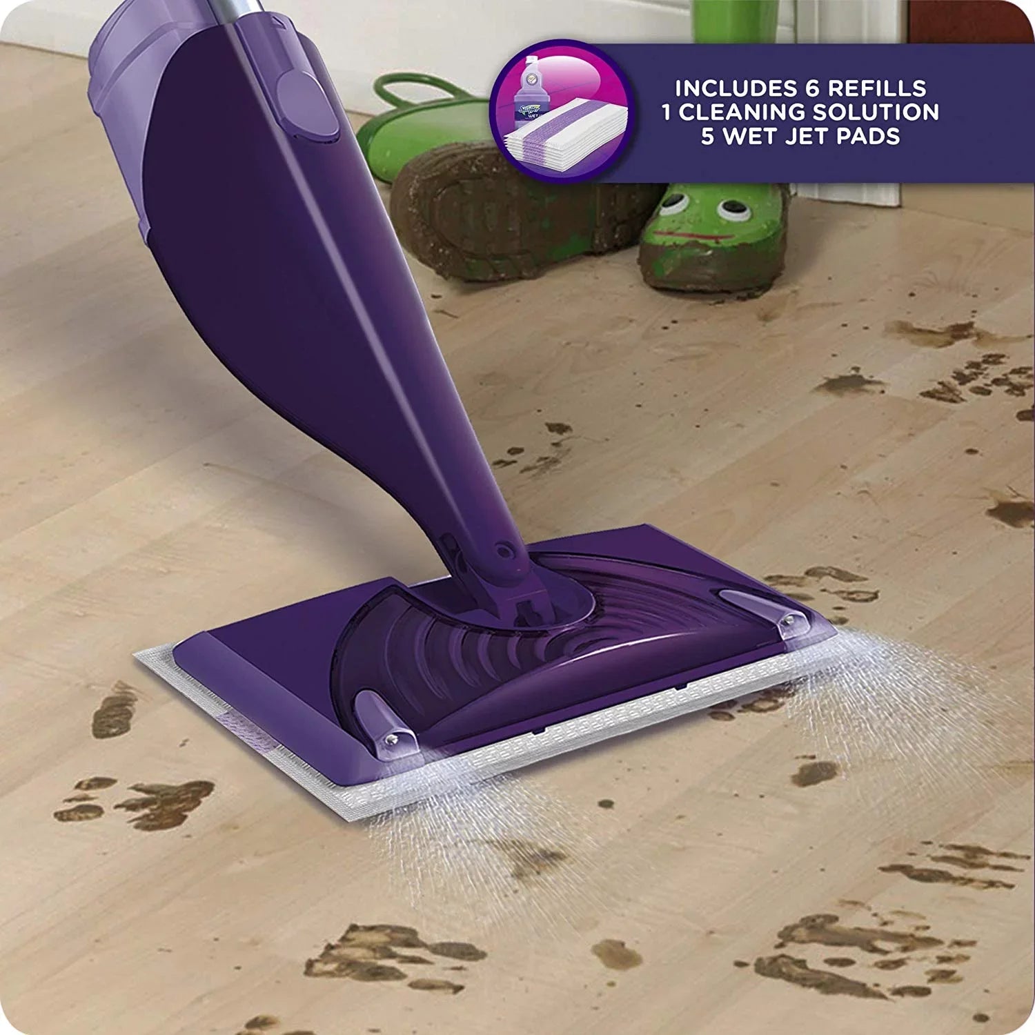 Swiffer WetJet Apply Mop Starter Kit; 16.9 fl oz