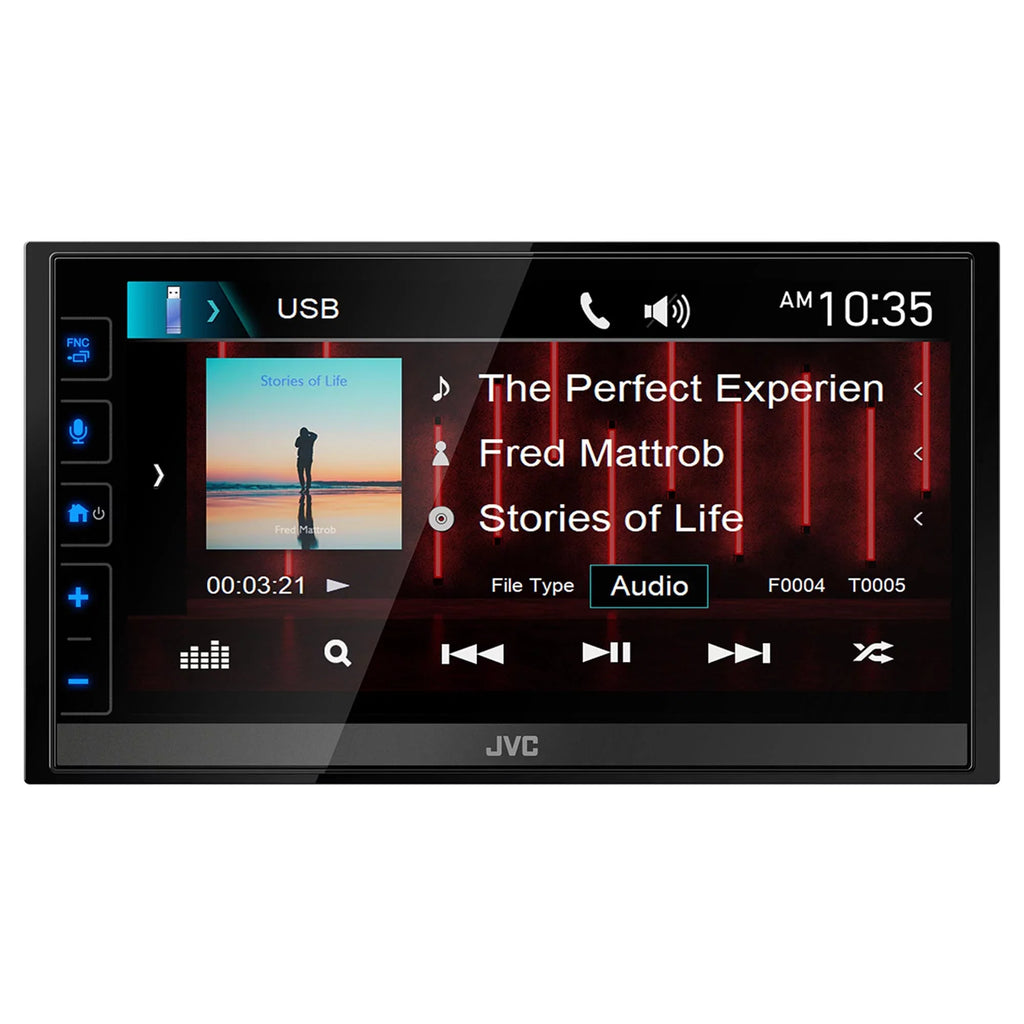 JVC KW-M780BT 6.8" Digital Media Receiver; Compatible With Apple CarPlay / Android Auto with Steering Wheel Interface