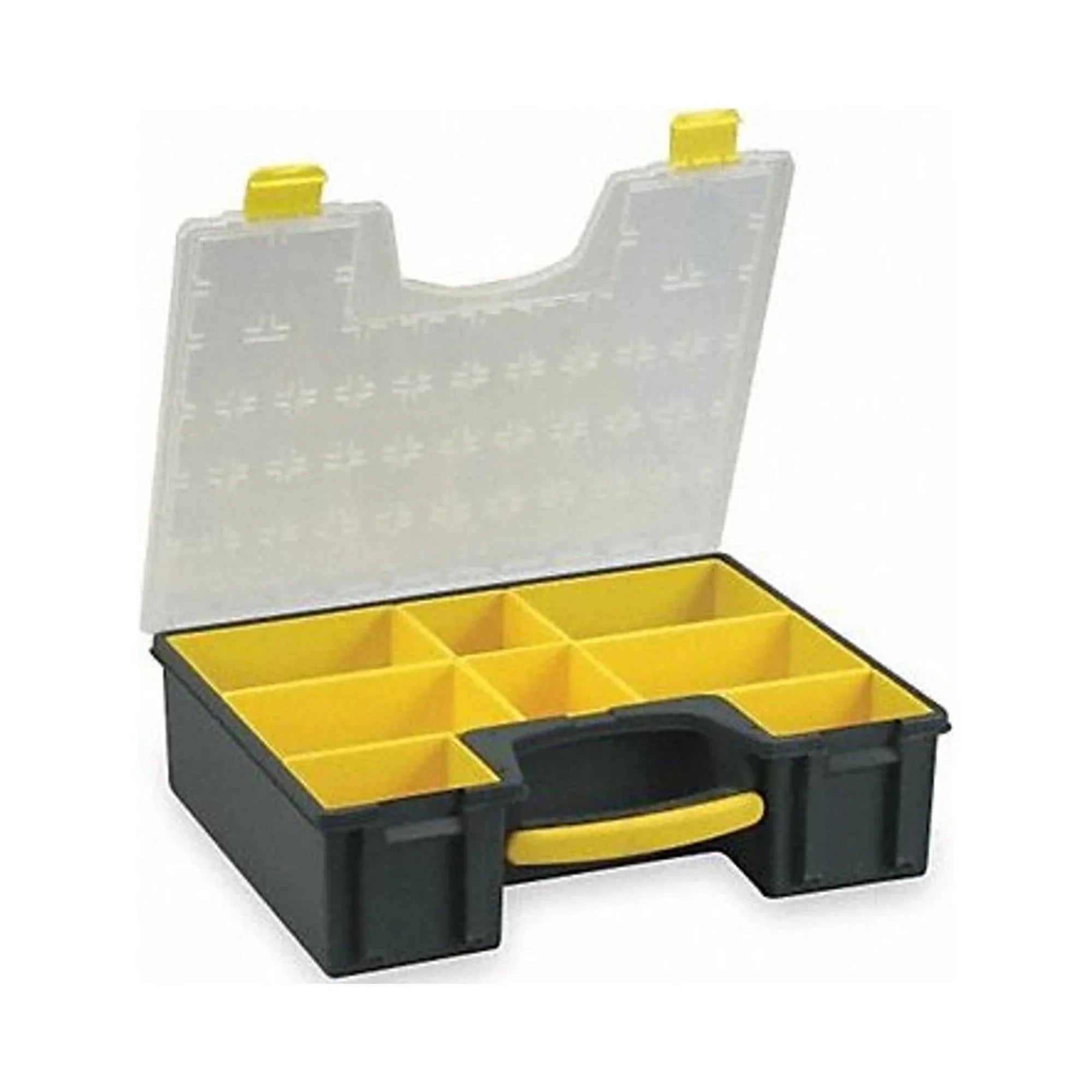 Westward Compartment Box;Black/Yellow;4 1/2 in 2HFT2