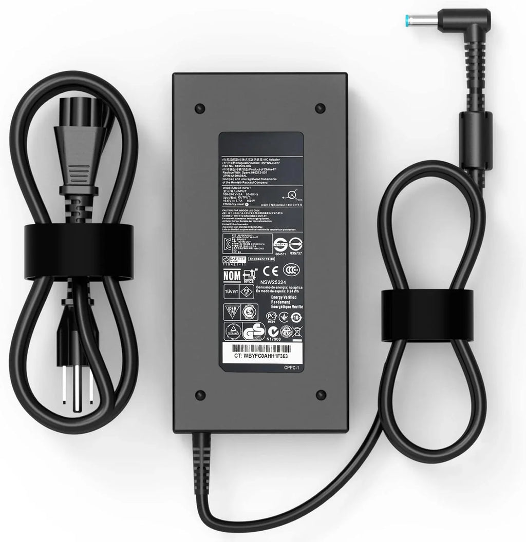 150W 7.7A AC Charger for HP Original HP ZBook 15 16 17 15u 15v G3 G4 G5 G6 G8 OMEN 15 17 ZBook Create Fury 15 17 G7 Victus 15 ADP-150XB B 740243-001 Laptop Power Adapter