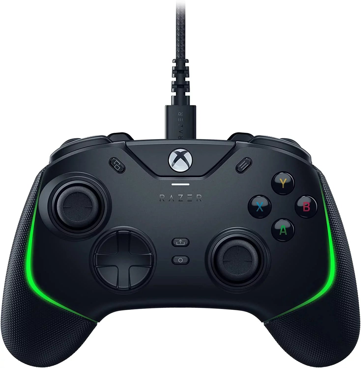 Razer - Wolverine V2 Wired Gaming Controller for Xbox Series X|S; Xbox One; PC with Remappable Front-Facing Buttons - Black With Cleaning Manual Kit Bolt Axtion Bundle Like New