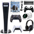 Sony PlayStation 5 Digital GOW Console with Extra Gray Camo Dualsense Controller and Accessories Kit