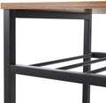 Microwave Carts for Kitchen with Storage 3 Tier Rolling Bakers Rack Utility Kitchen Serving Cart on Wheels Outdoor Bar Cart Coffee Station; Dark Brown