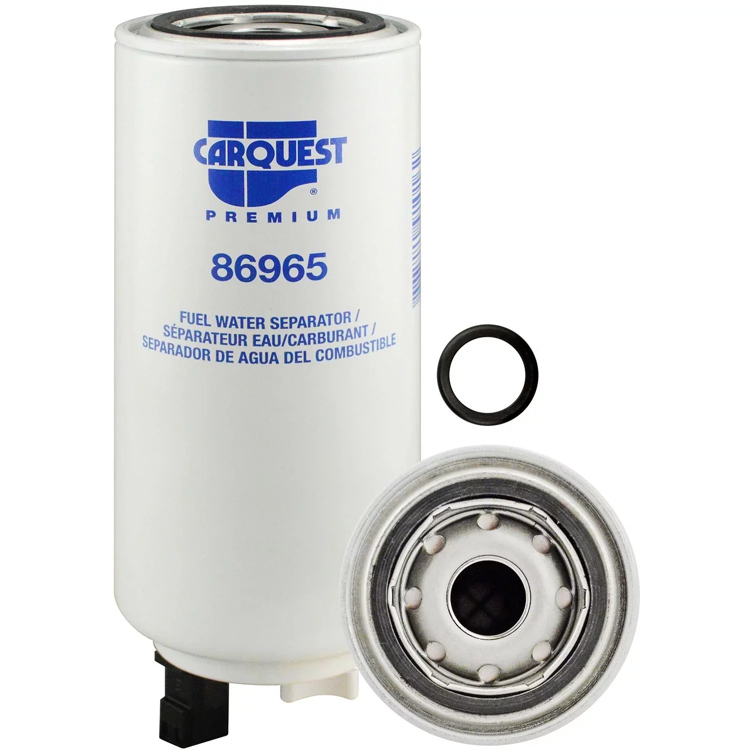 Carquest Premium Fuel/ Separator Spin-on with Sensor Port; Drain and Reusable Sensor