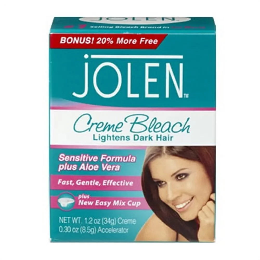 Jolen Creme Bleach Senitive Formula Plus; Aloe Vera; 1 oz; 6 Pack