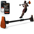SQUATZ 48” Adjustable Pull-up Bar -Adjustable Width 37 to 56 inches; ;orange and black color