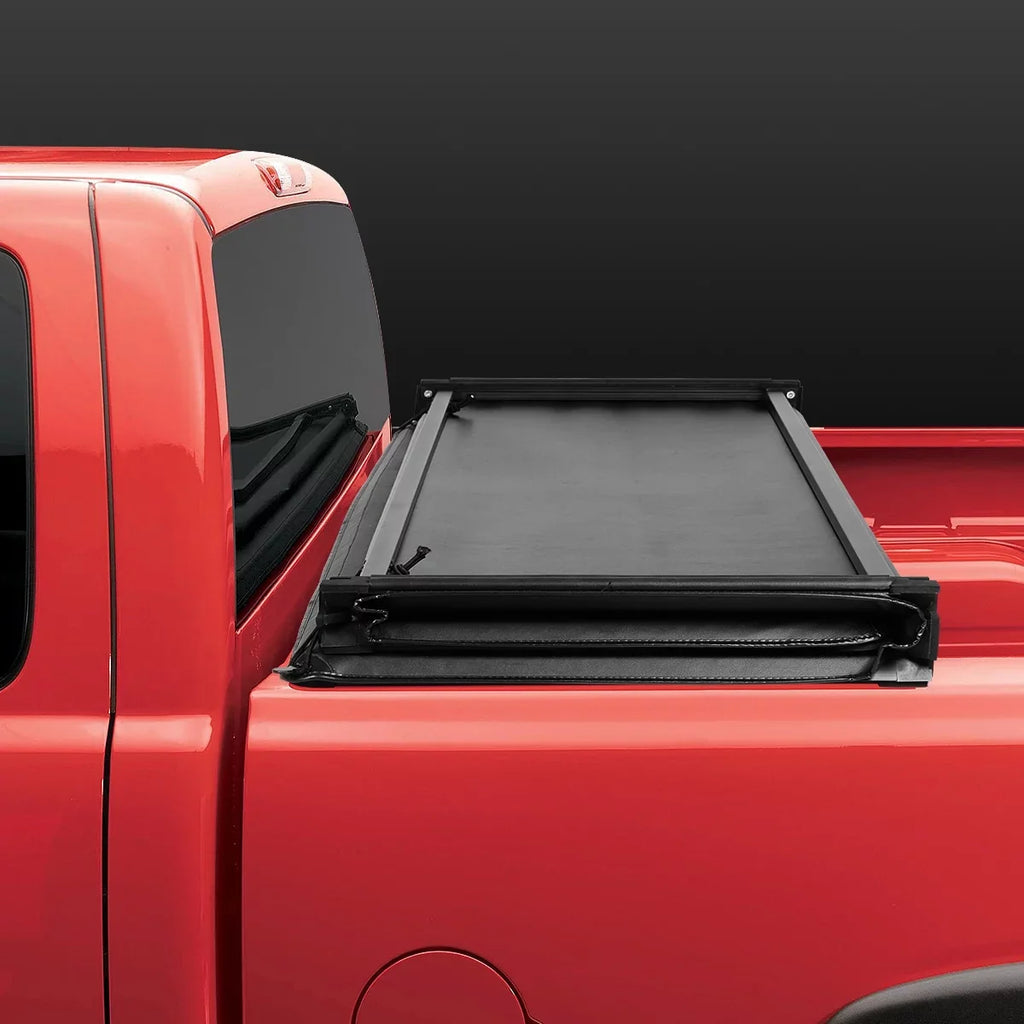 DNA Motoring TTC-TRISOFT-043 for 2015 to 2019 Chevy Colorado/GMC Canyon 5' Bed Fleetside Adjustable Tri -Fold Soft Top Trunk Tonneau Cover 16 17 18