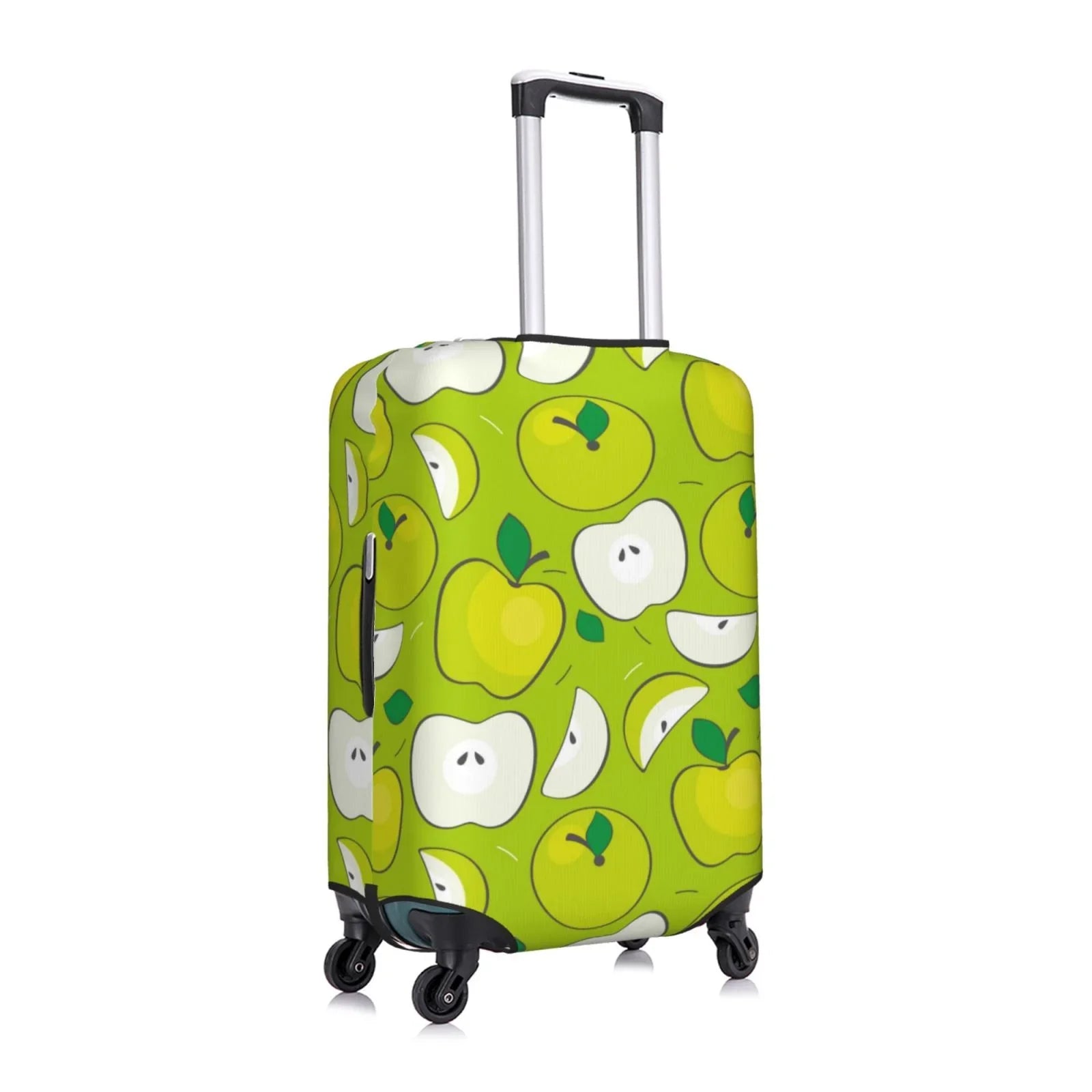 Junzan Green Apple Print Washable Luggage Cover - Fashion Suitcase Protector Fits 18-32 cm Luggage