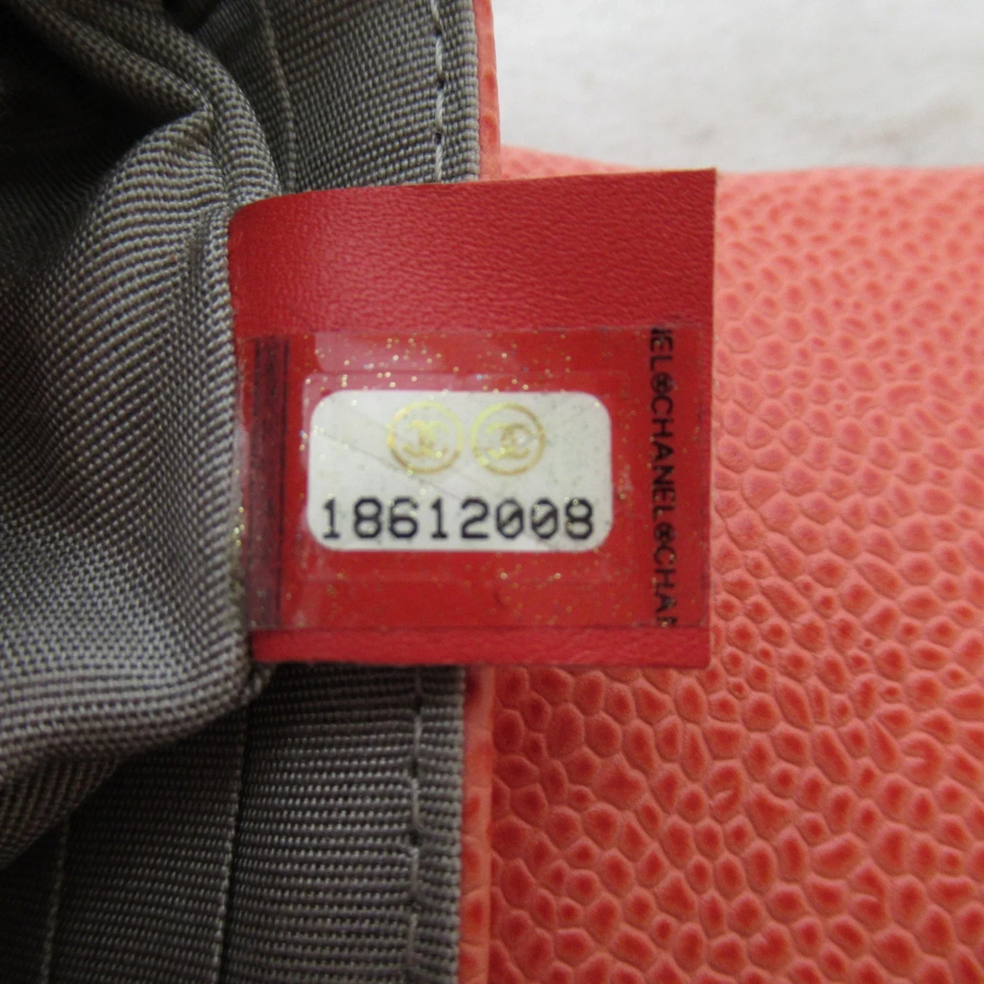 Pre-Owned CHANEL Chain wallet Pink Caviar Skin (Grained Calf) (Good)
