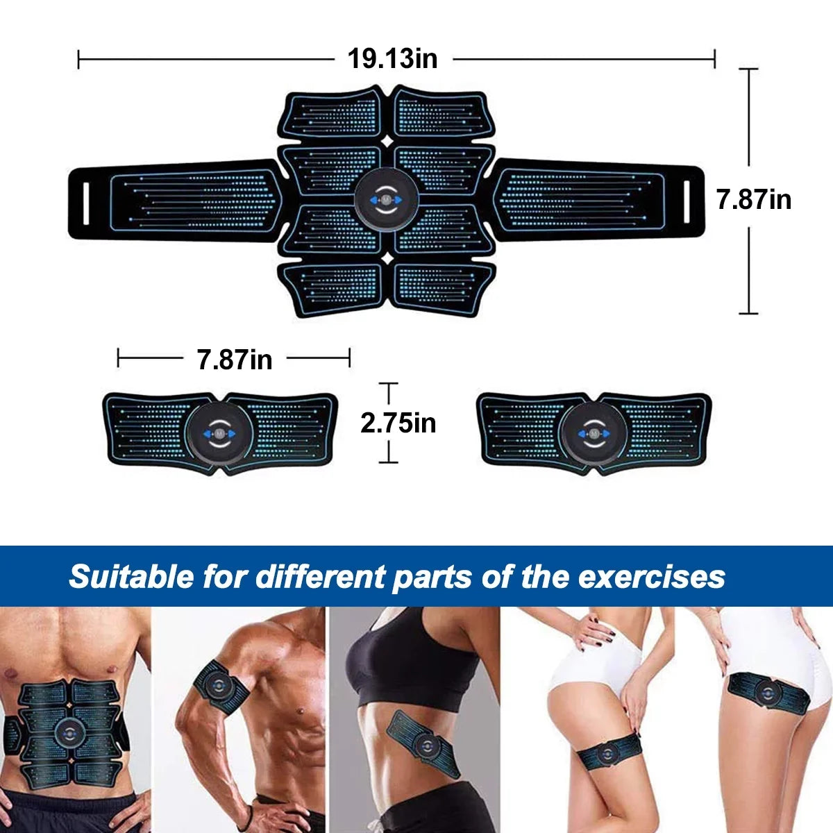 Kepeak ABS Abdominal Toning Trainer; ABS Workout Equipment; Sport Exercise Belt