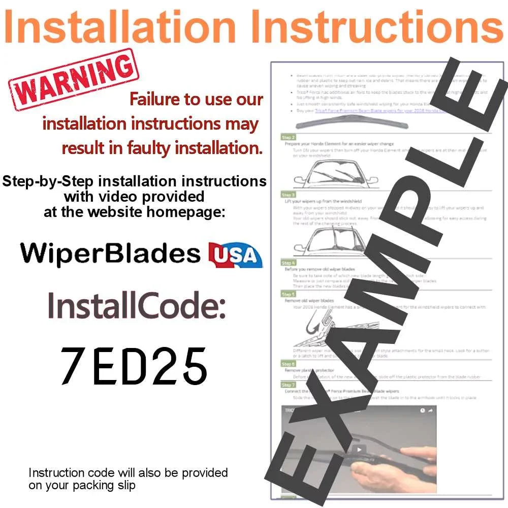 Performance Beam Wipers (Set of 2) compatible with 2004 Kia Spectra