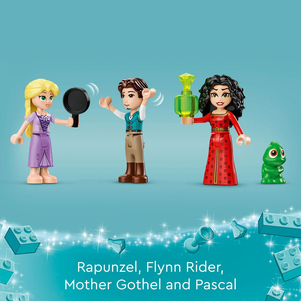 LEGO Disney Princess Rapunzel’s Tower & The Snuggly Duckling Tangled Building Toy with Flynn Rider and Mother Gothel Mini-Dolls; Disney Princess Toy; Fun Gift for Girls and Boys Ages 6 Plus; 43241