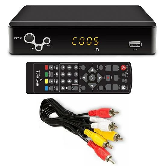 ATSC Digital TV Converter Box for Analog and Digital HDTV; providing Live 1080P viewing with TV Recording & Playback; HDMI Output; Timer Setting; TV Tuner Functionality; Access to Free Digital Channel