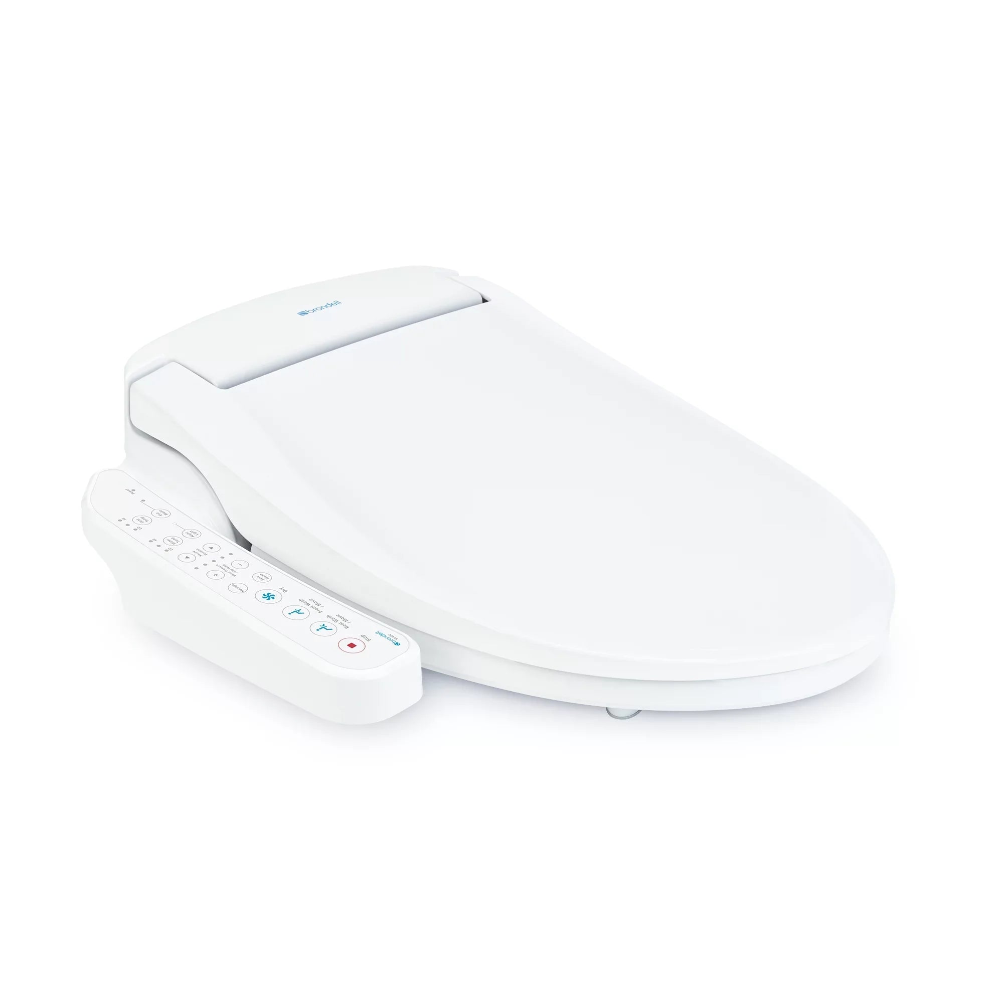 Brondell Swash SE400 Bidet Seat with Sidearm; Dryer and Stainless Steel Nozzle; Round White