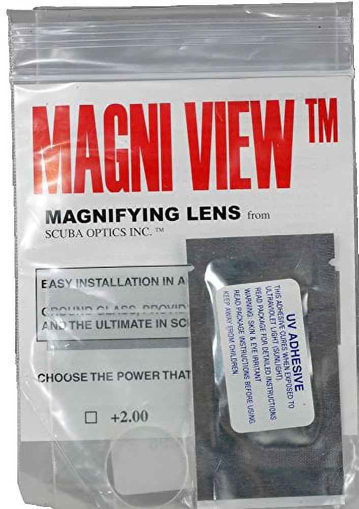 MAGNI-VIEW 2x Mask Magnifying Lens Great for Scuba Divers and Sports