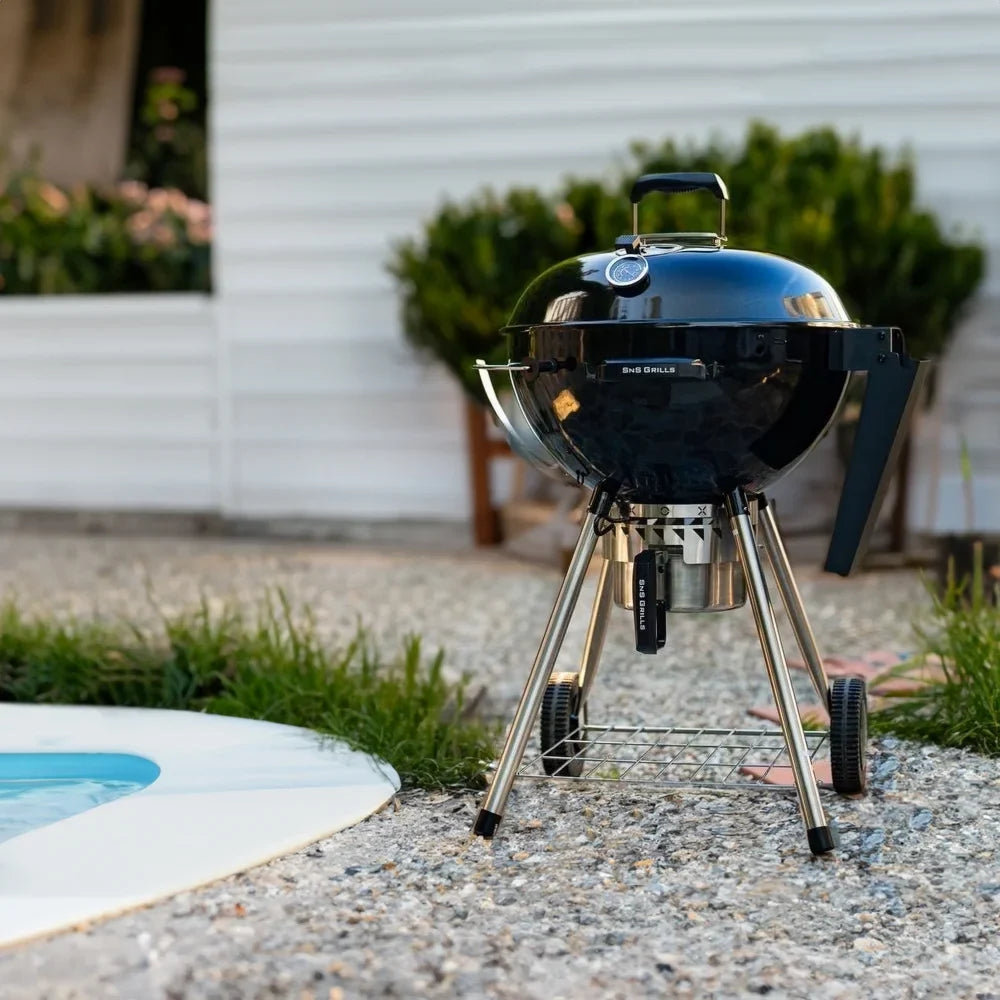 Slow 'N Sear Charcoal Kettle Grill 22 in by SnS Grills