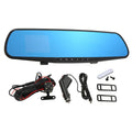 Anself Driving Recorder 1080P Full Dual Dash Cam 170°Wide Angle Lens Parking Loop Recording Motion Detection for Driving Safety