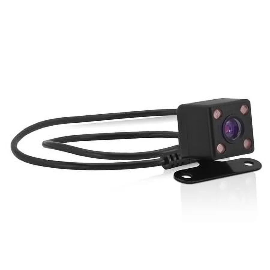 MNCD245T Full HD Front and Rear View 2.45" LCD Screen Dash Camera with 3-Channel Recording; Black