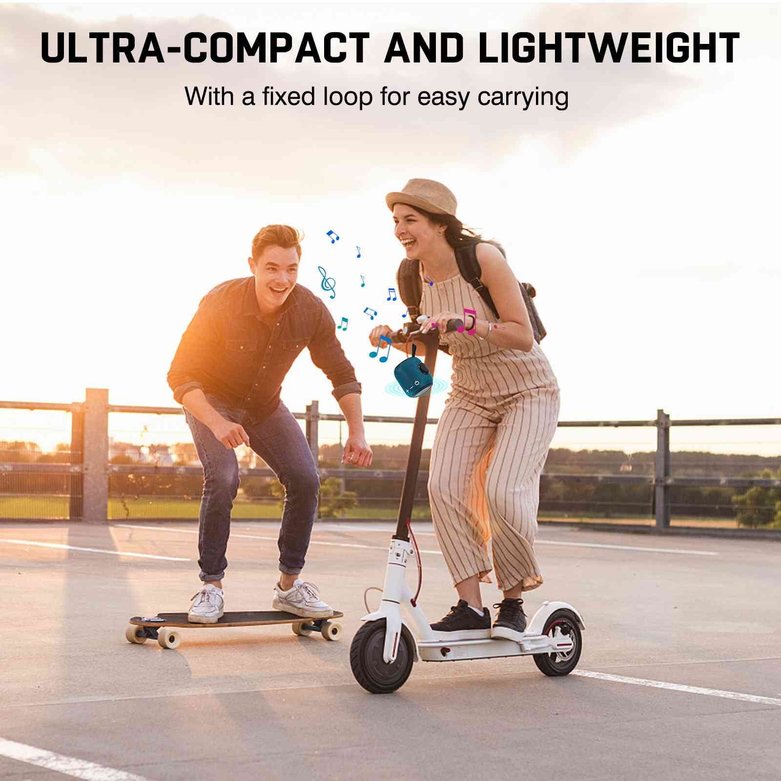 Bluetooth Speaker: Powerful Stereo Sound; IPX7 Liquidproof; True Wireless Stereo Pairing; Portable Design; Latest Bluetooth V5.2 - Perfect for Mi Max 3; Beach; Outdoor; Home; Parties; Scooter - Blue