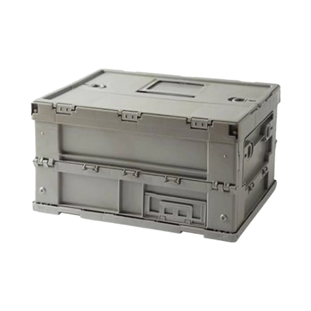 Storage Box Versatile Storage Bins Collapsible Crate Trunk Organizers Multifunctional Storage Containers Gray Green; 41x29.5x22cm