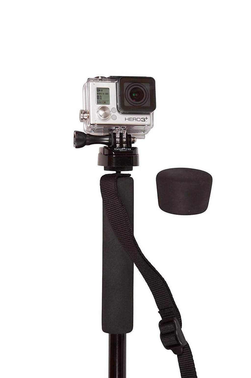 York Nordic Collapsible Trekking & Hiking Poles with Digital Camera Mount; Flip Locks; and Rubber Feet; Pair