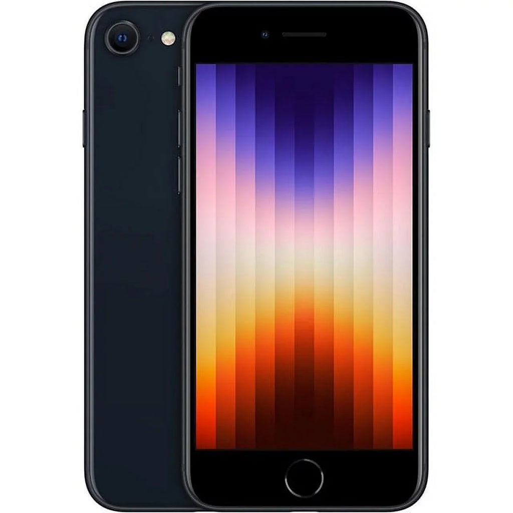 Restored Apple iPhone SE (3rd Gen) A2595 (Fully Unlocked) 64GB Midnight
