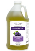 Velona Grapeseed Oil - 64 oz | 100% Pure and Natural Carrier Oil | Refined; Cold pressed | Cooking; Skin; Face; Body; Hair Care