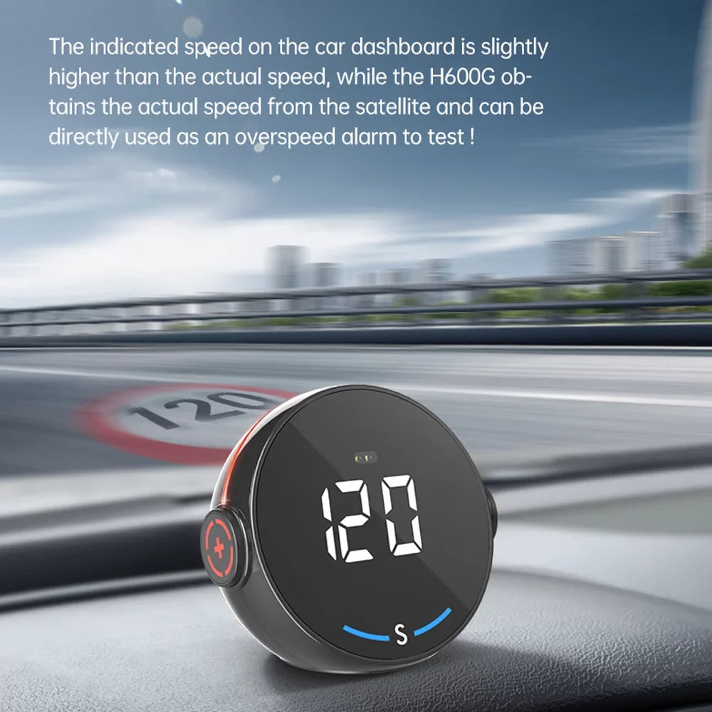 ammoon Car GPS Speedometer H600G Head Display; Digital Speed Altitude Meter Easy Setup & Clear Display