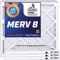 Filter King 22.5x40.5x1 Air Filter | 4-PACK | MERV 8 HVAC Pleated A/C Furnace Filters | MADE IN USA | Actual Size: 22.5 x 40.5 x .75"