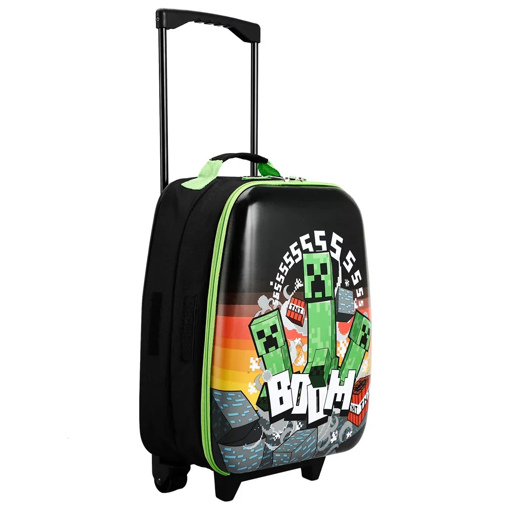 Minecraft Collapsible 16" Hard Case Youth Rolling Luggage