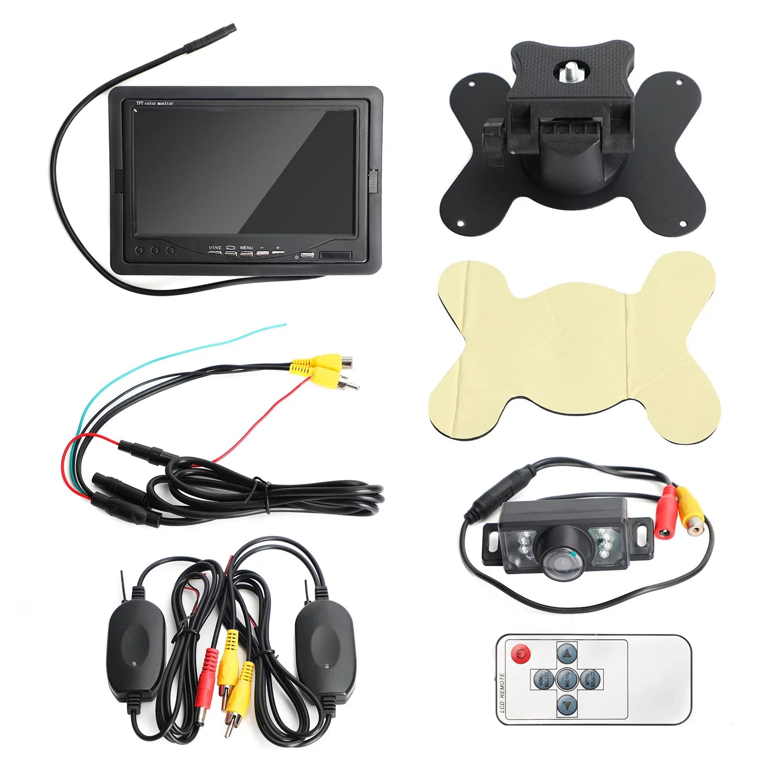 7" LCD HD Monitor Car Truck Wireless Rear View Backup Camera IR Night Vision Kit