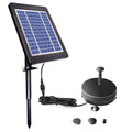Yabuy Solar Powered Brushless Submersible Pump for Patio Garden Pond Pool 6V 3.5W Pond Fountain with Built in Battery LED