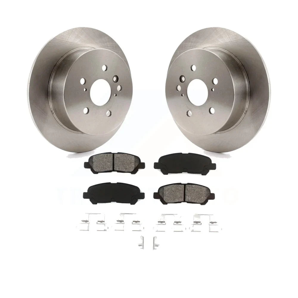 Transit Auto - Rear Disc Brake Rotors And Semi-Metallic Pads Kit For 2008-2013 Toyota Highlander K8S-101898