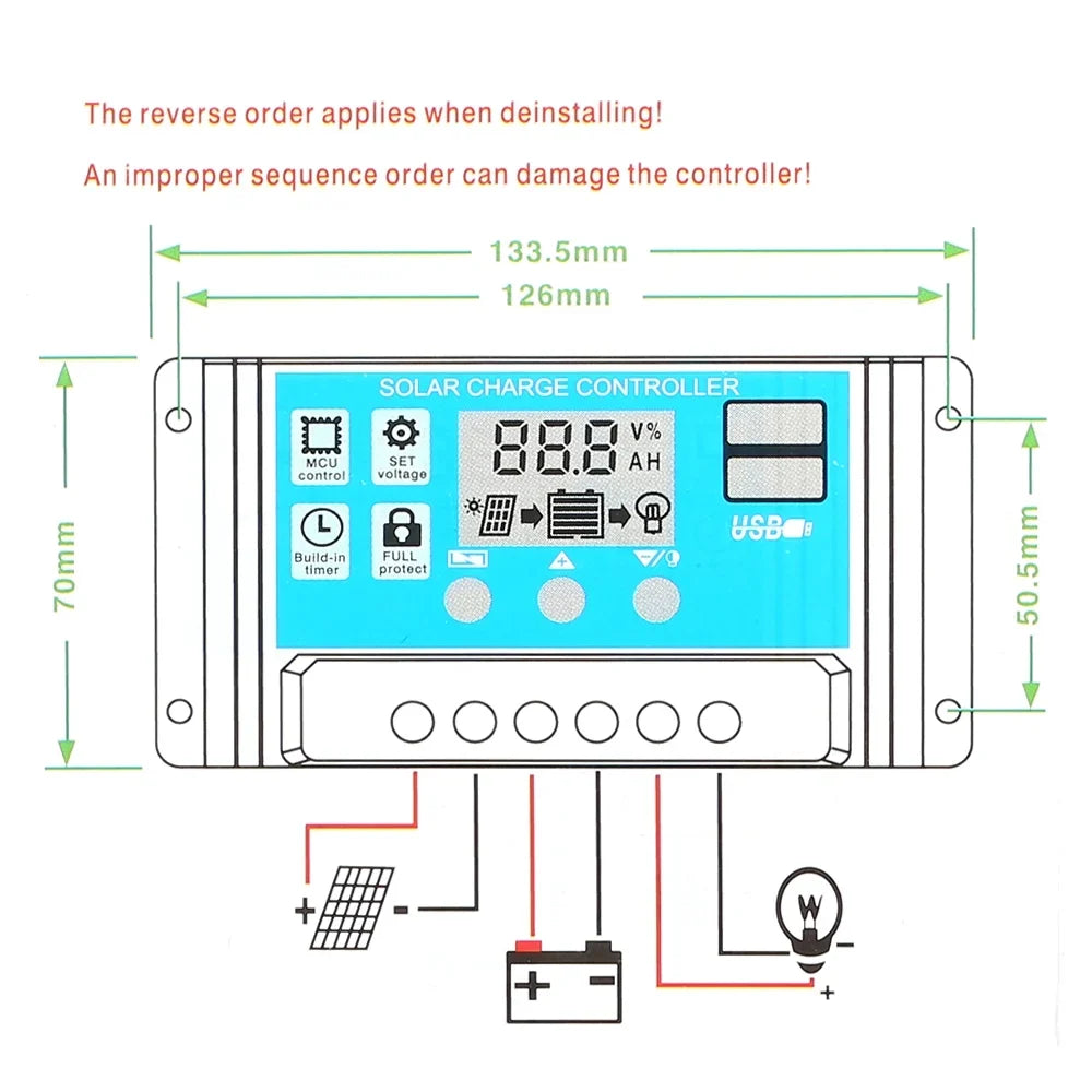 Pinnaco Solar Panel;Solar Panel Solar PWM DC 5V/18V Dual IP65 Resistance 12V/24V Solar USB Car IP65 Resistance 12V/24V Dual Output Solar 50W DC 5V/18V Panel 2 USB 5V/18V Dual Output QISUO