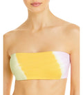 L Space Women's Beach Wave Bandeau Bikini Tops; Yellow; X-Small