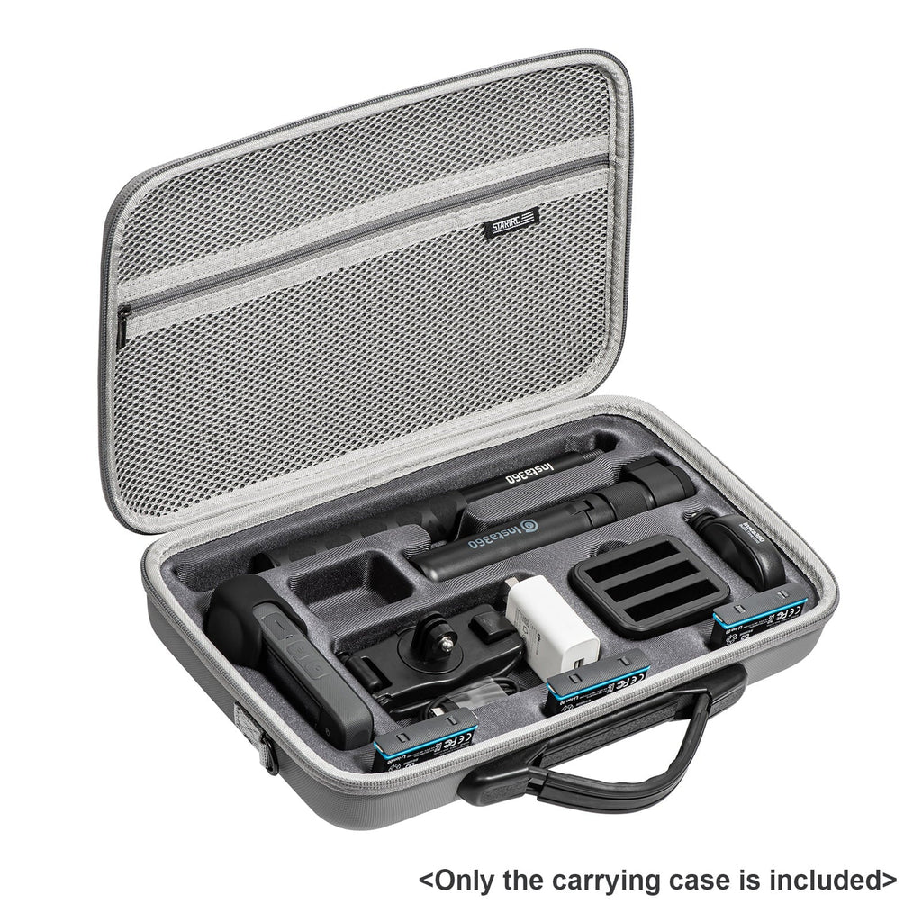 Dadypet Portable Camera Carrying Case for Insta360 X3; Shockproof Storage Bag with Shoulder Strap - Travel Ready