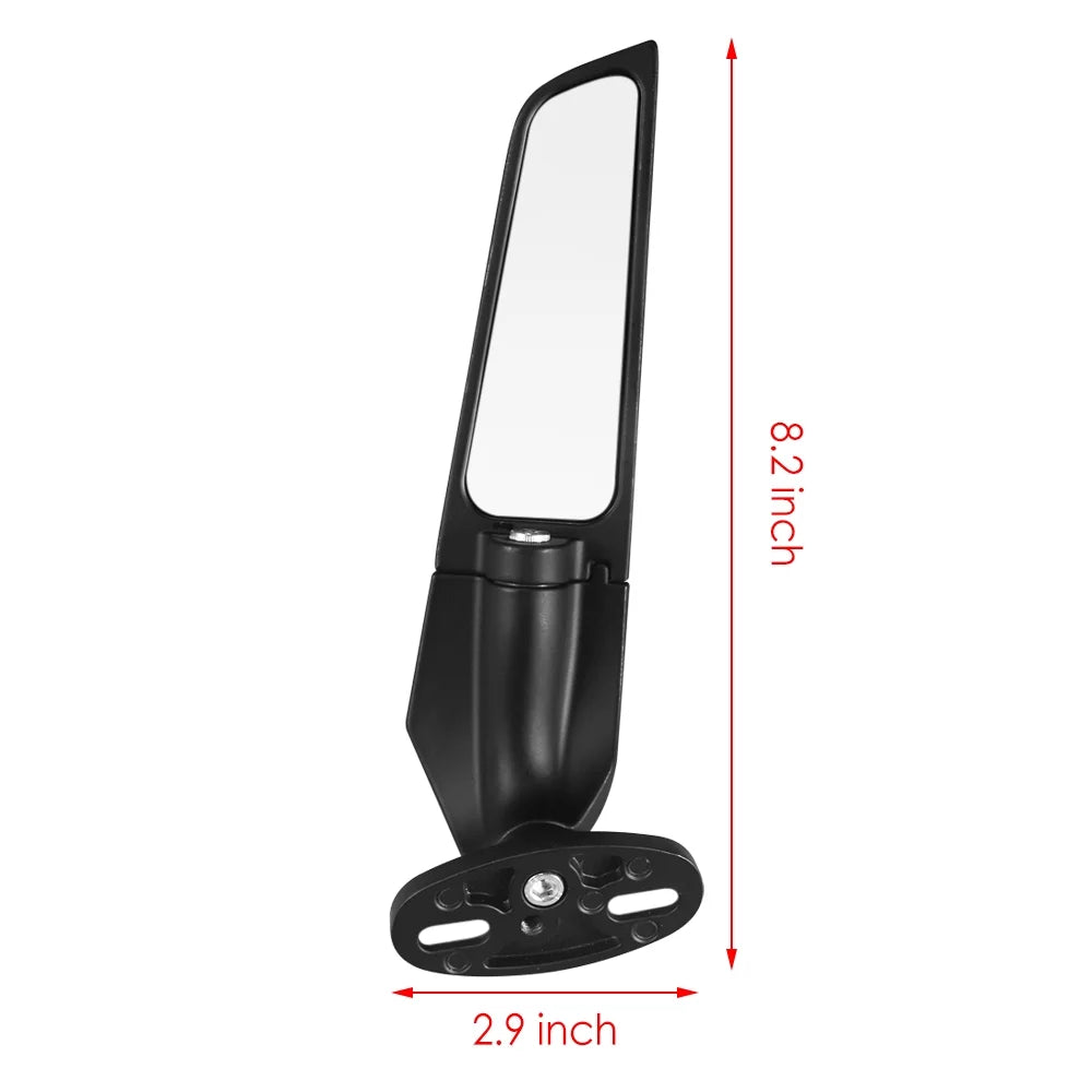 JahyShow Motorcycle Wind Swivel Stealth Wing Rear View Side Mirror For Yamaha YZF R25 R3