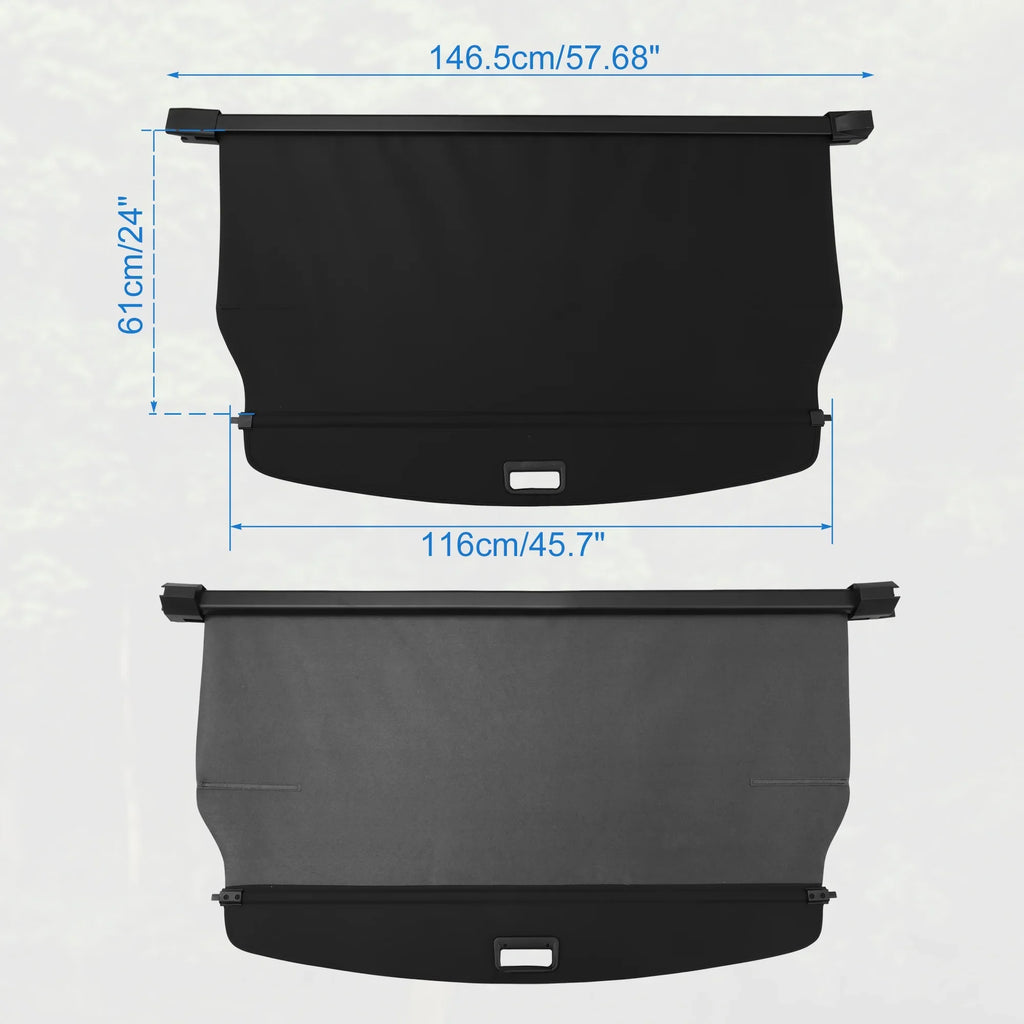 Unique Bargains Retractable Cargo Cover for Jeep Grand Cherokee 2022-2023 Rear Trunk Shielding Shade Black