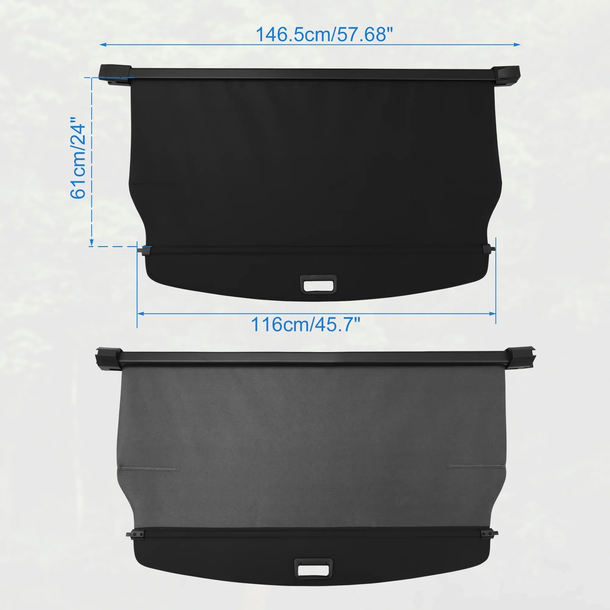 Unique Bargains Retractable Cargo Cover for Jeep Grand Cherokee 2022-2023 Rear Trunk Shielding Shade Black