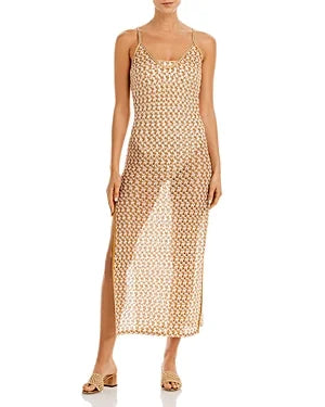 Missoni Mare Women's Crochet Maxi Dress Swim Cover-up (48; White/Gold)
